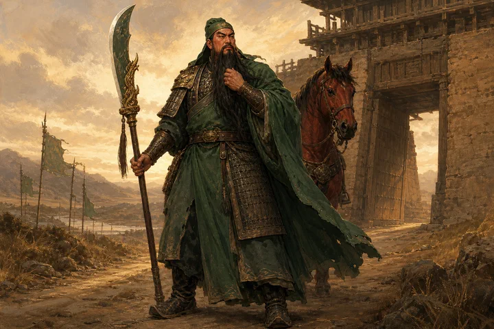 Illustration inspired by The Life of Guan Yu.